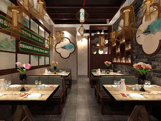 中式無錫餐廳裝修,魅力中國風